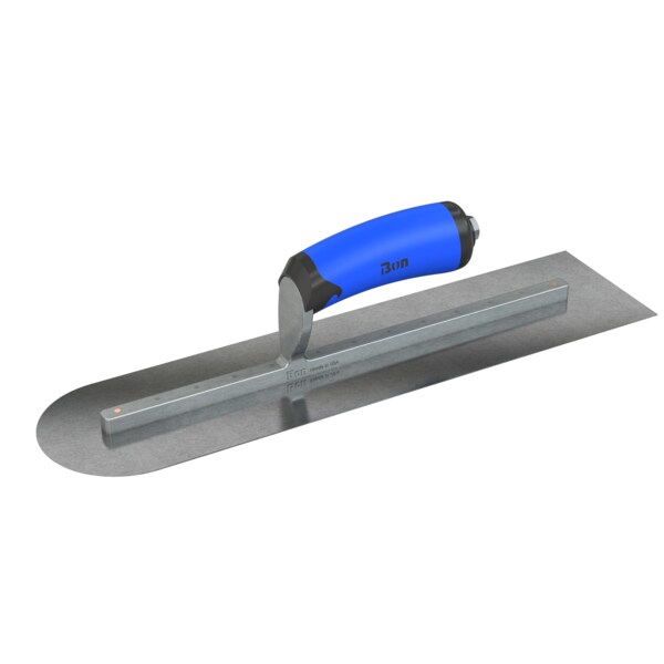 Steel City Trowels By Bon el, Square/Round End, Carbon Steel, 16 X 4, Comfort Grip 67-261 - main